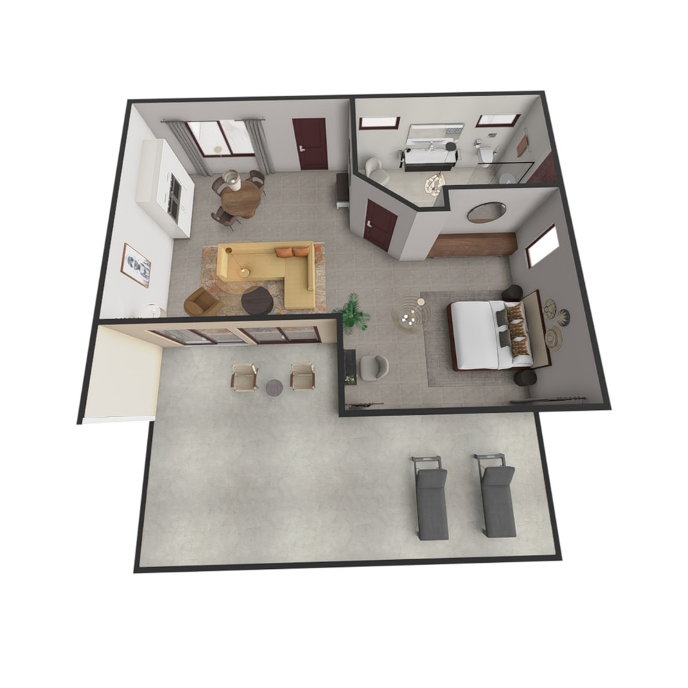 Hohenstein Chalet 1 und 2_3D_1000